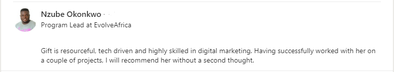 Gift Vincent Reviews