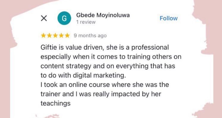 Gift Vincent Reviews