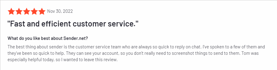 Sender.net reviews 2022